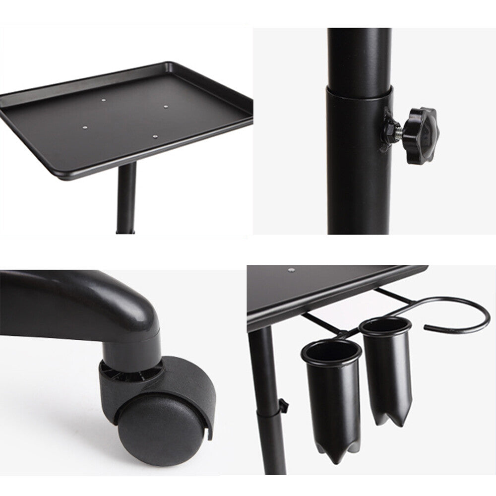 Salon Trolley Storage Cart for Hair Dryer & Stylist Tools, Adjustable Height