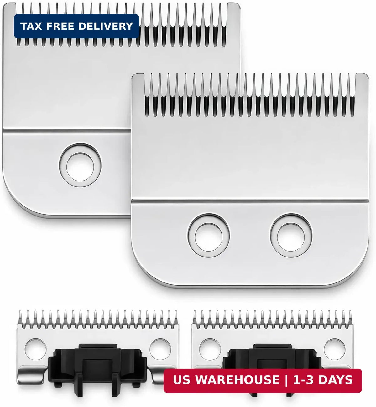Clipper Replacement Blades for Andis Master Cordless MLC Model - Stainless Steel