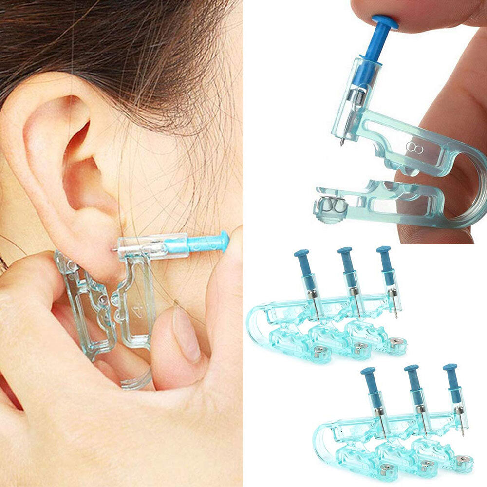 Disposable Ear Piercing Gun Kit 50Pcs 316 Stainless Steel Ear Studs