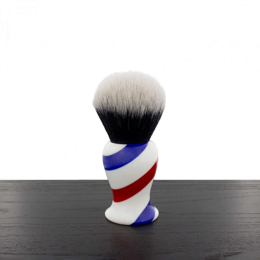 Synthetic Shaving Brush with Barberpole Handle - 30MM Knot