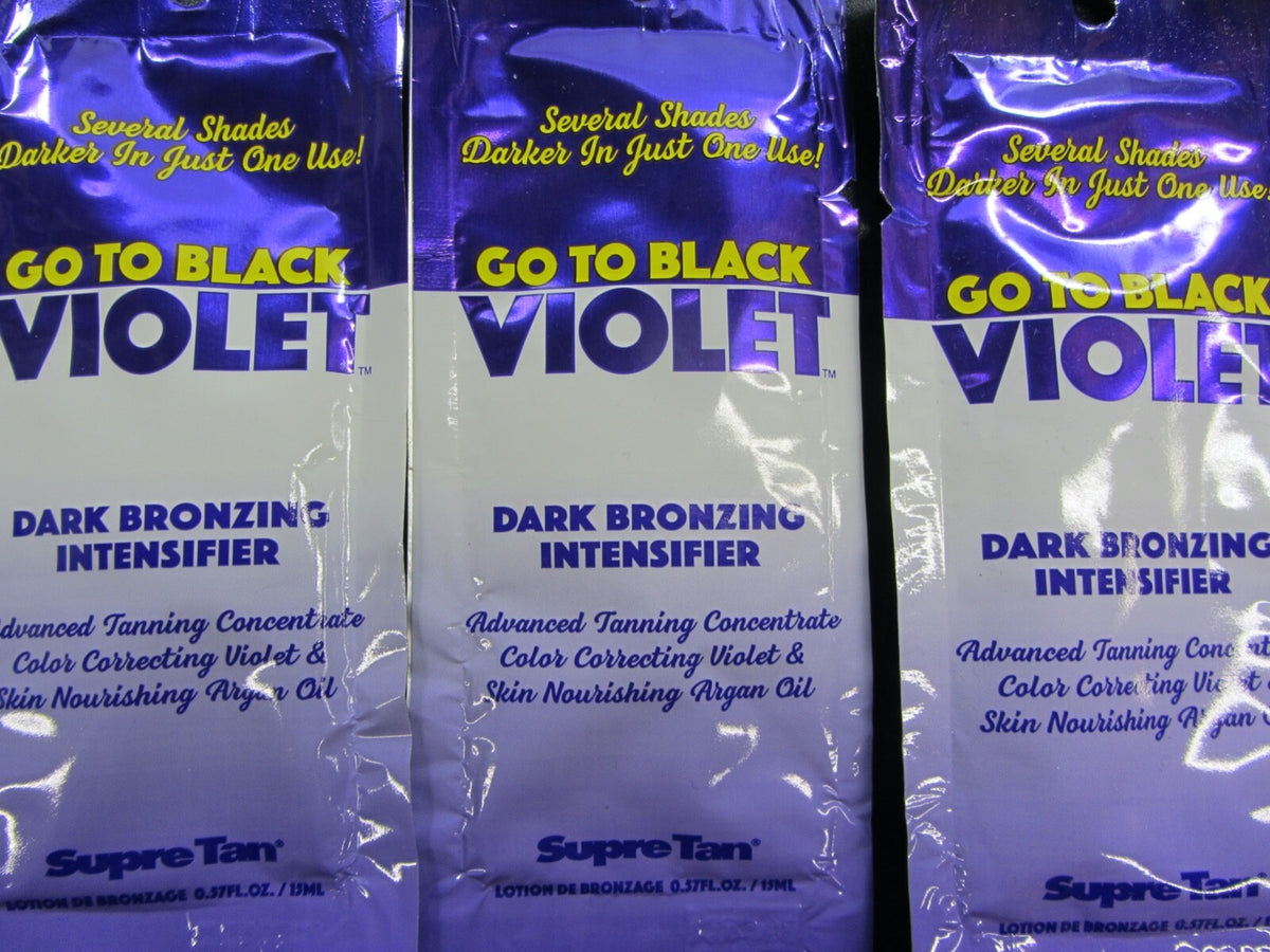 Supre Dark Bronzing Tanning Lotion Pack - Violet Intensifier, Hydrating, All Skin Types