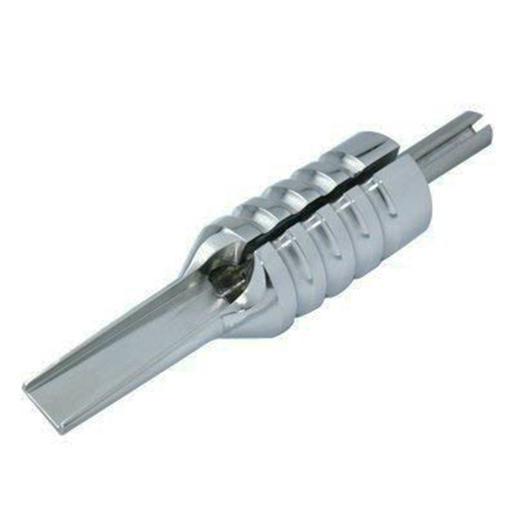 304 Stainless Steel Tattoo Shovel Grip - Flat Magnum Tip with Back Stem
