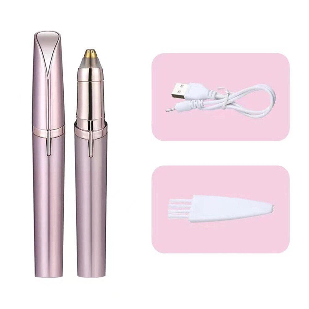 Mini Electric Eyebrow Trimmer for Face & Body Hair Removal, USB Rechargeable