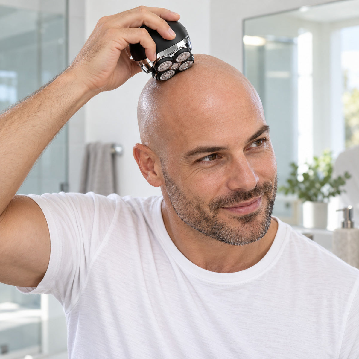 Cordless Head Shaver Waterproof Rechargeable Electric Razor for Men