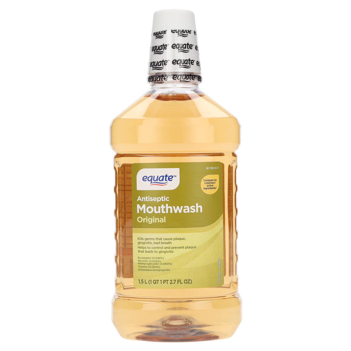 Antiseptic Mouthwash 1.5L - Fresh Breath, Plaque & Gums Care
