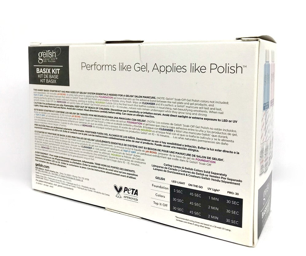 Gelish Mini Complete Nail Prep & Gel Polish Kit - USA Made