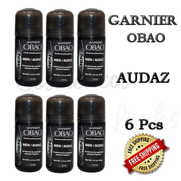 6-Pack Garnier Obao Audaz Men’s Deodorant Roll-On 24-Hour Odor Protection