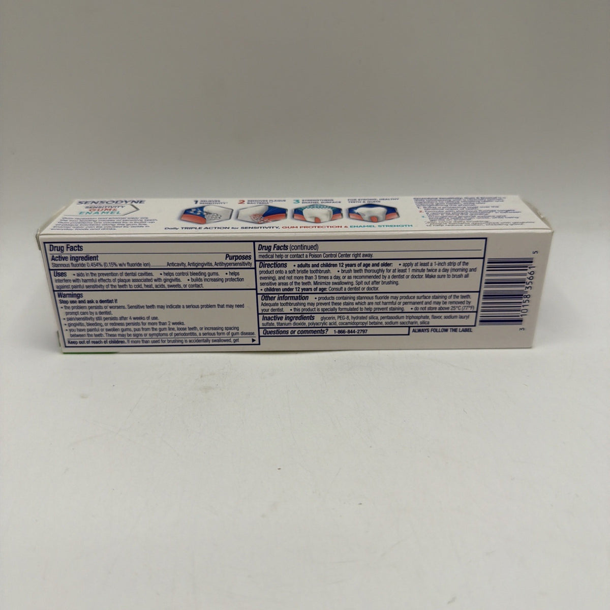 Sensodyne Toothpaste Sensitivity Gum & Enamel Mint 3.4 oz - 3 Pack