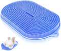 Extra Large Silicone Shower Foot Scrubber Mat with Suction Cups - Foot Cleaner & Massager