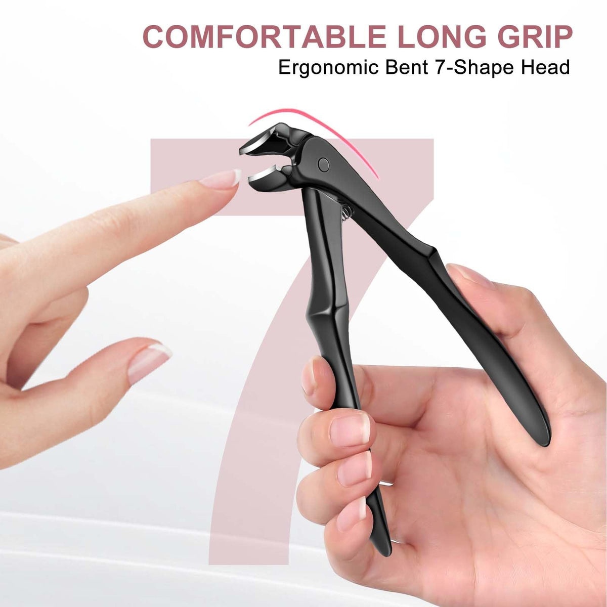 Heavy Duty Long Handled Toenail Clippers for Thick Nails - Seniors & Men