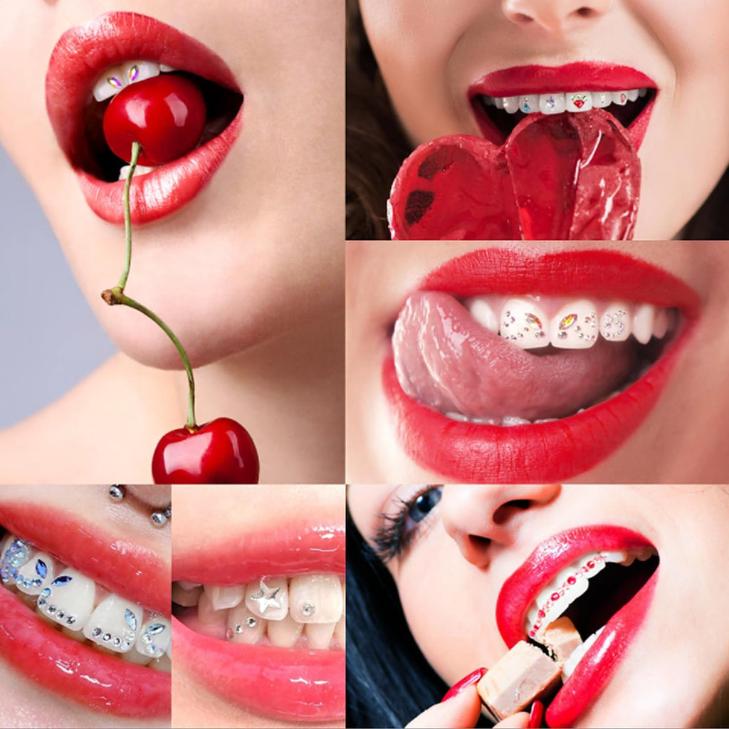 Professional Tooth Gem Kit with UV Light - Teeth Jewelry & Smile Enhancement