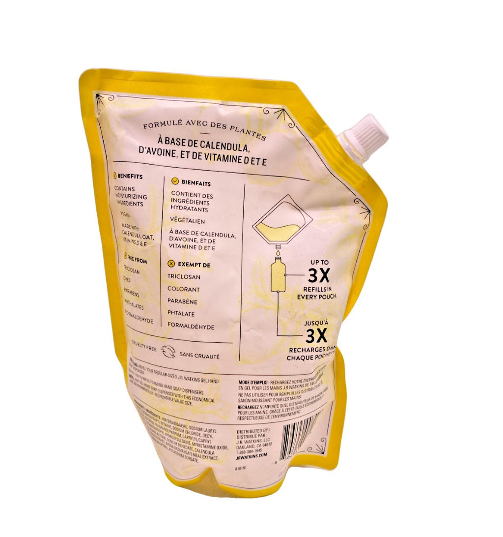 Liquid Hand Soap Refill Lemon Scent with Calendula & Oat - 34 fl oz