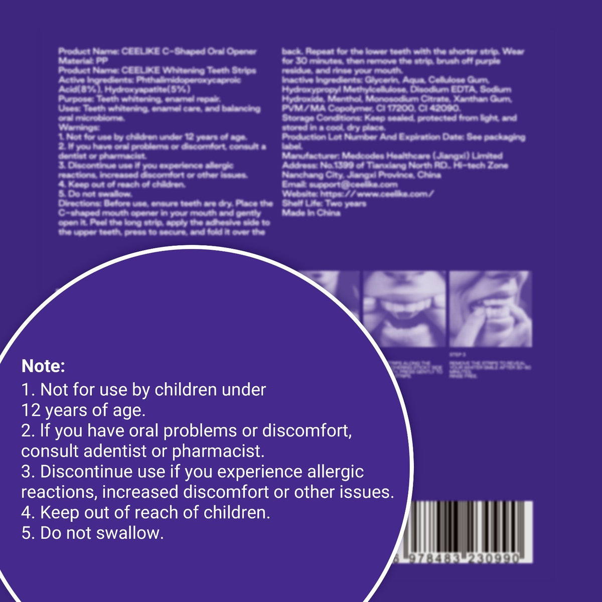 Purple Strips with PAP & nHAP - 14 Strips, 7-Day Use