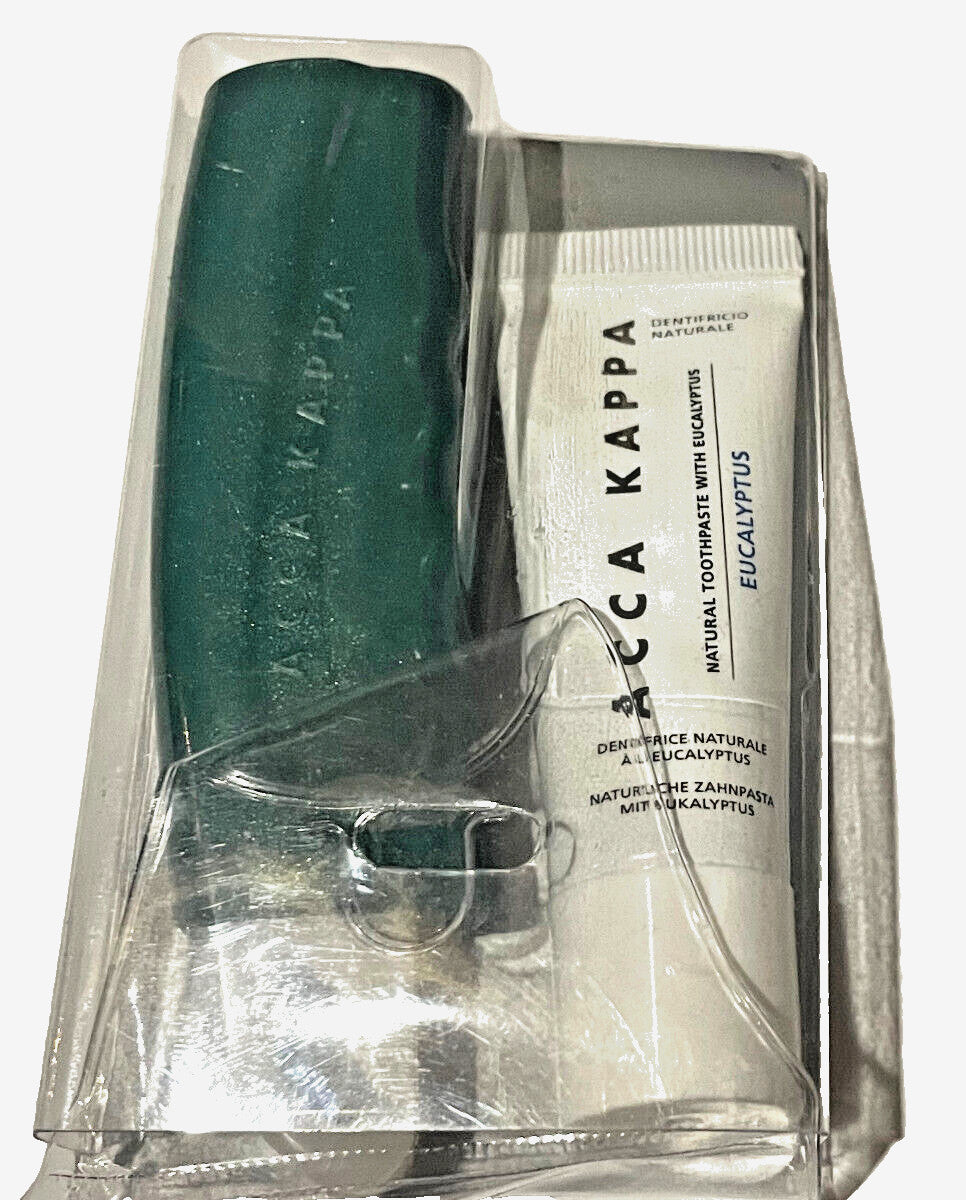 Travel Oral Care Kit with Toothbrush & Eucalyptus Toothpaste - Compact & Easy to Use