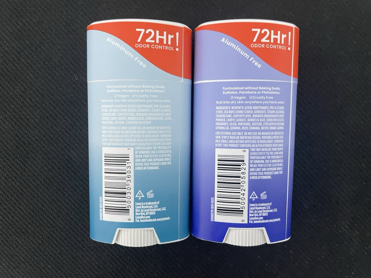 2 Pack Whole Body Deodorant - Unscented 2.6 oz Solid Stick for Men & Women