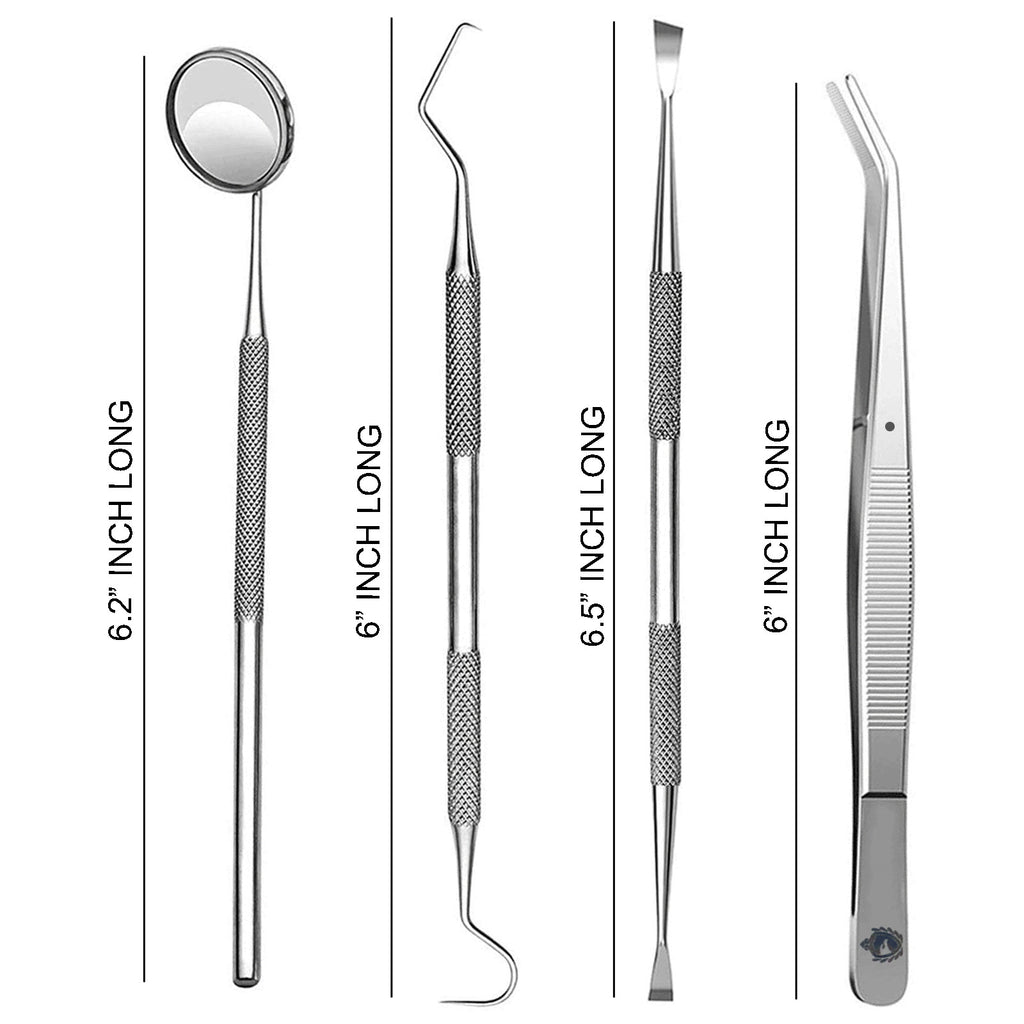 Dental Tooth Cleaning Kit for Plaque and Tartar Removal - Professional Oral Care Tools