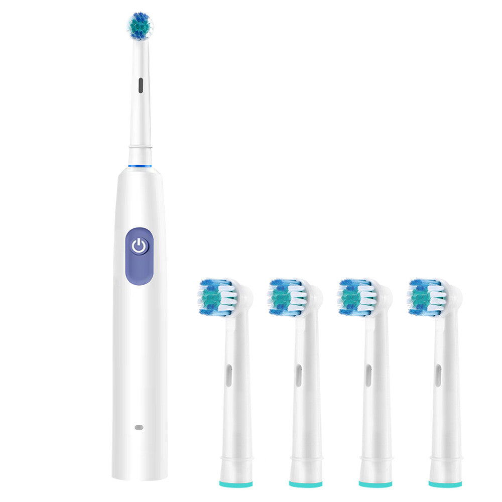 Electric Toothbrush for Adults with 4 Brush Heads & 5 Modes - Deep Clean