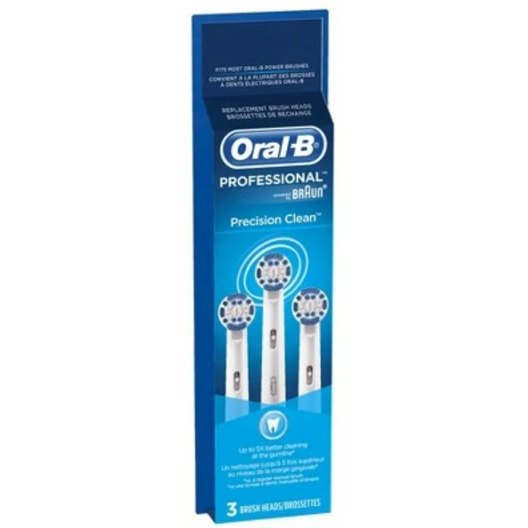 Oral-B Precision Clean Replacement Toothbrush Heads 3 Pack - Compatible with Electric Toothbrushes