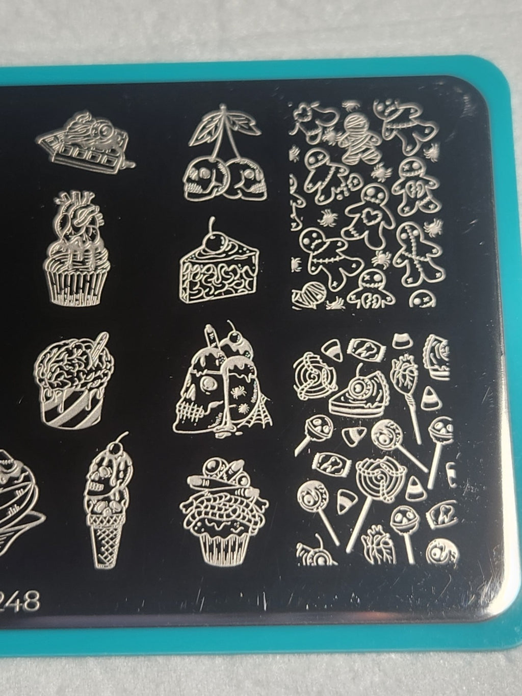 Halloween Desserts Nail Stamping Plate M248 for Nail Art