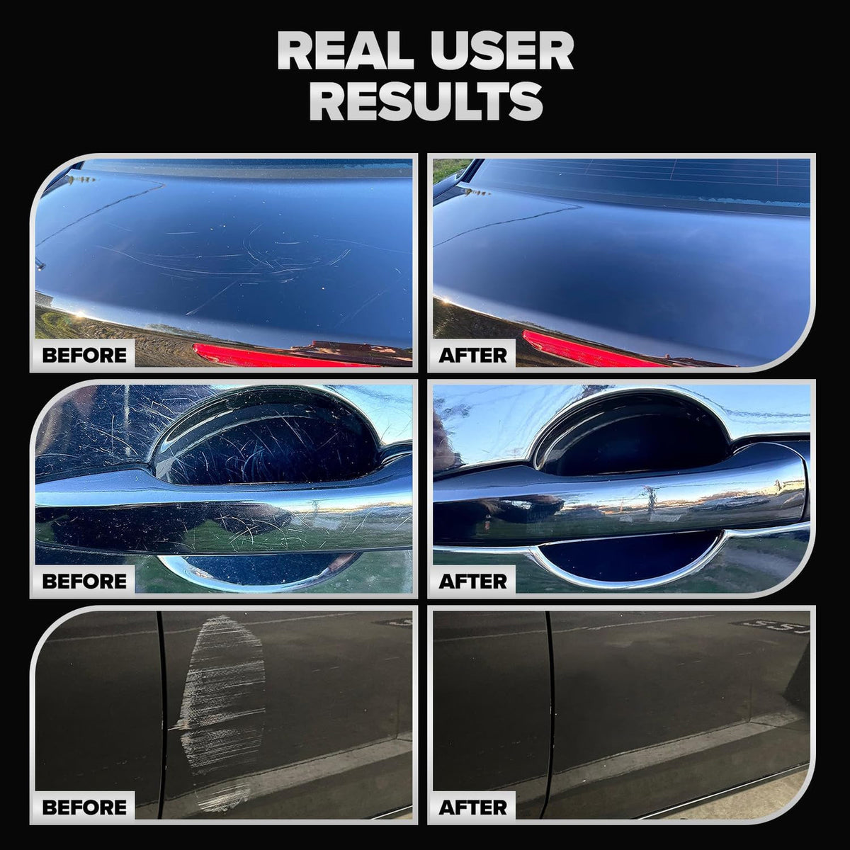 Car Scratch Remover Kit for Dark Paints - Swirl & Oxidation Repair
