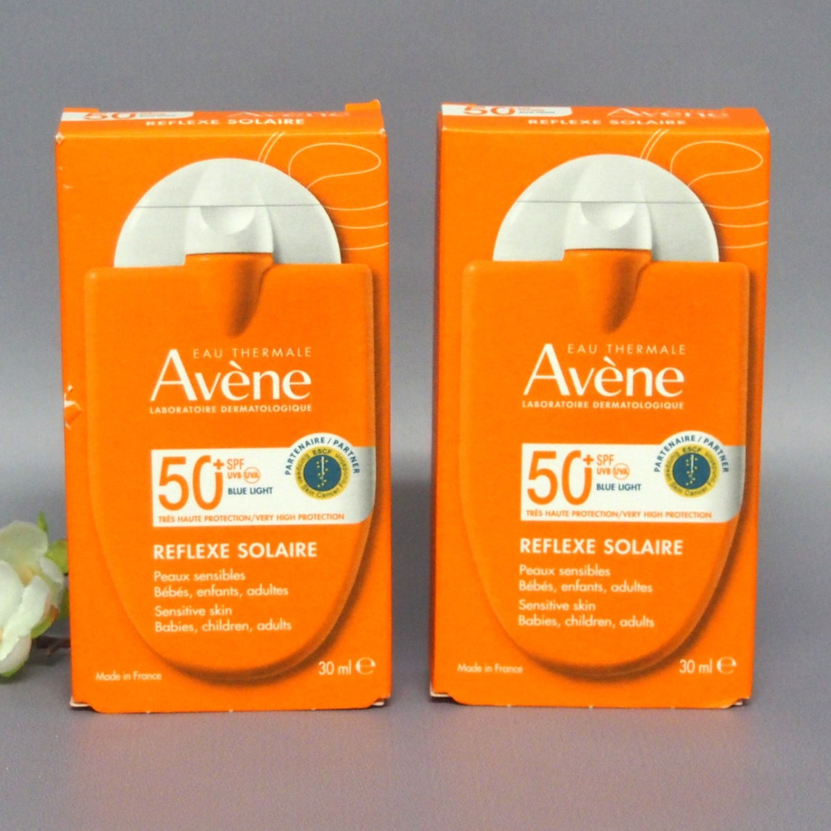Avene SPF50+ Sun Care Sunscreen 30ml - 2 Pack, Sensitive Skin Protection