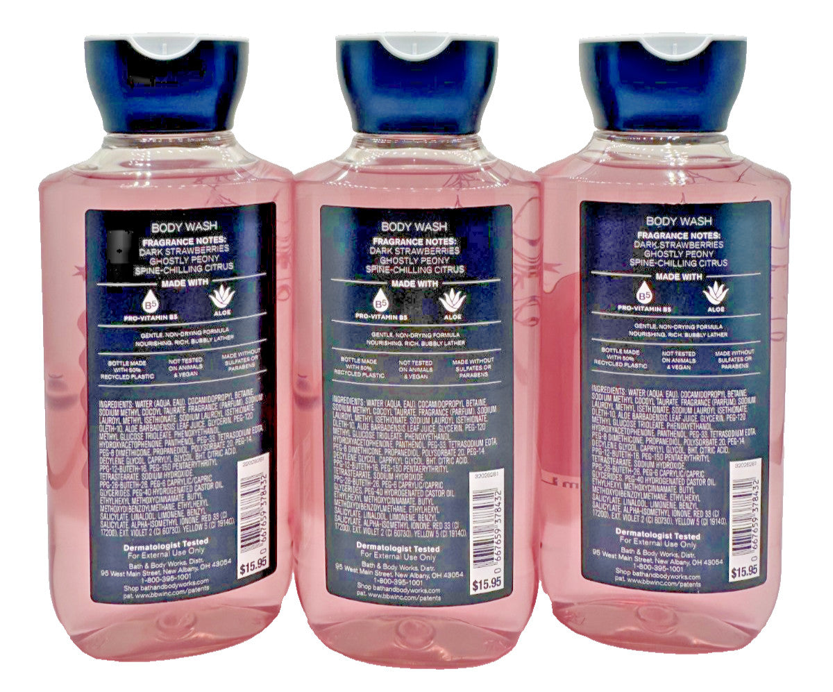Bath & Body Works Ghoul Friend Body Wash Set - 3 Bottles 10 oz Halloween Scent