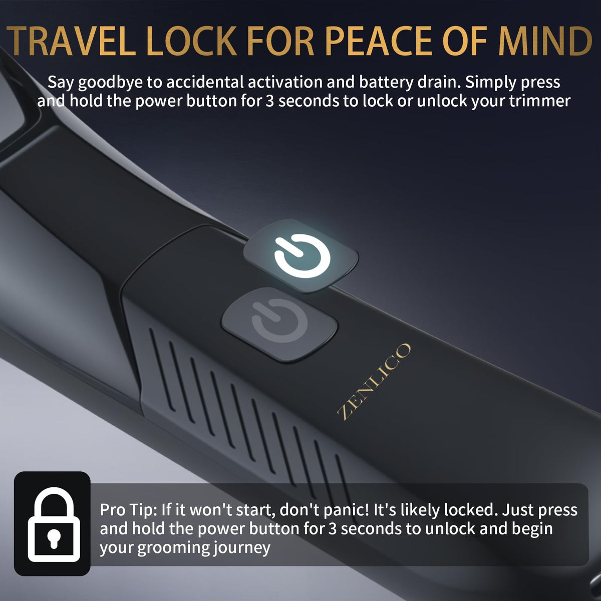 Rechargeable Body Hair Trimmer for Men - Waterproof & Precise Grooming