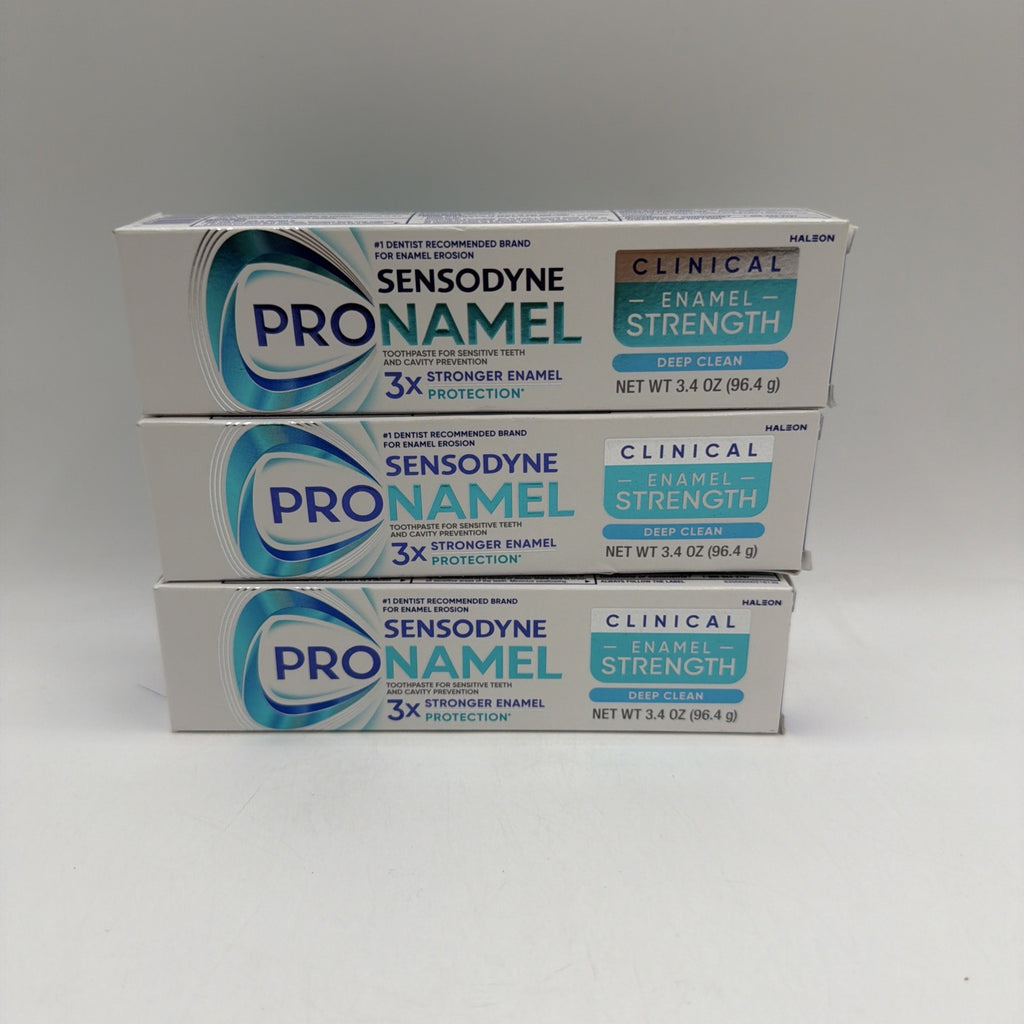 Sensodyne Enamel Repair Deep Clean Toothpaste 3.4oz Pack of 3