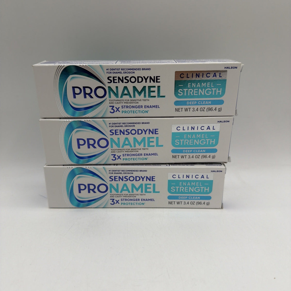 Sensodyne Enamel Repair Deep Clean Toothpaste 3.4oz Pack of 3