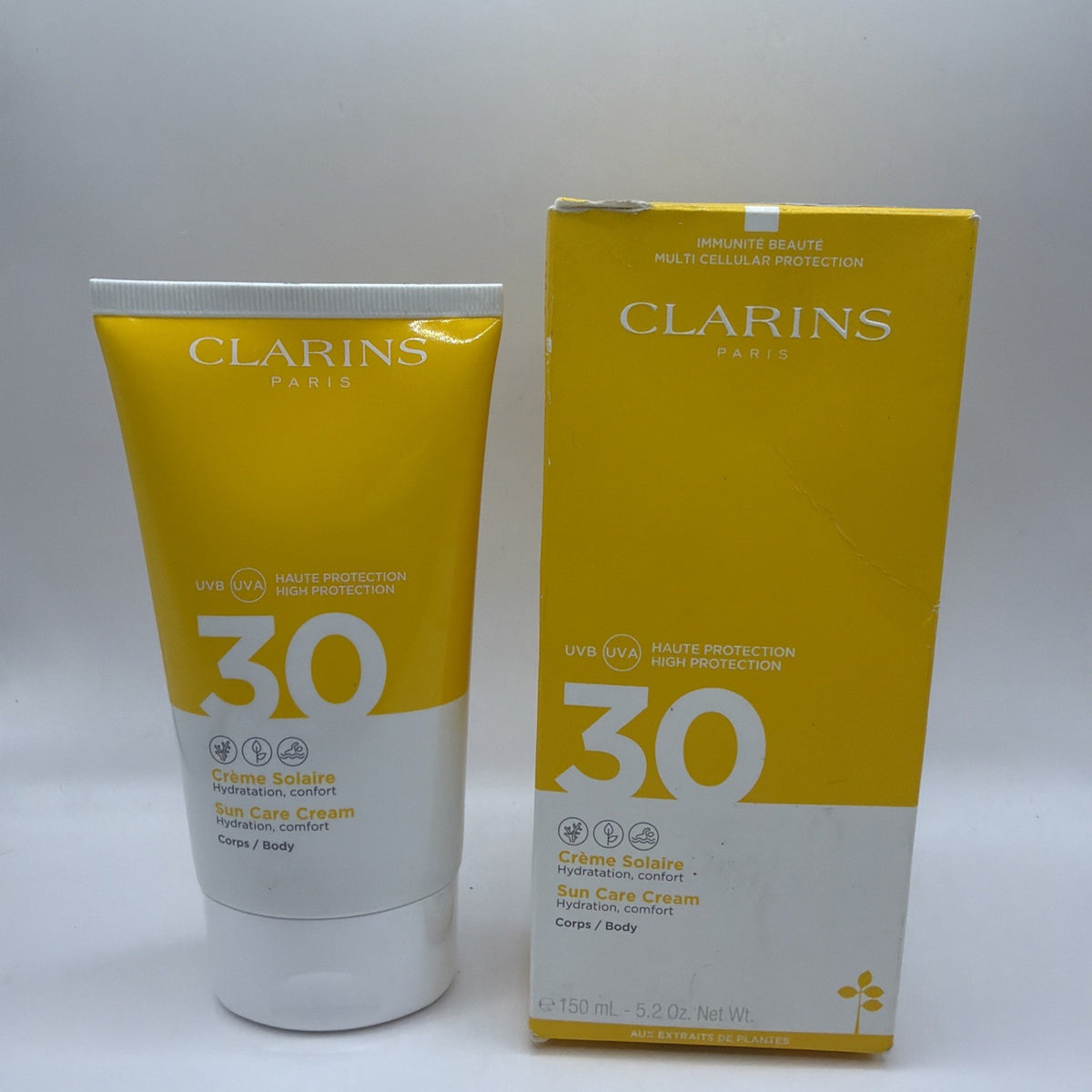 SPF 30+ Sun Care Body Cream - Clarins UVB Protection 1.7oz