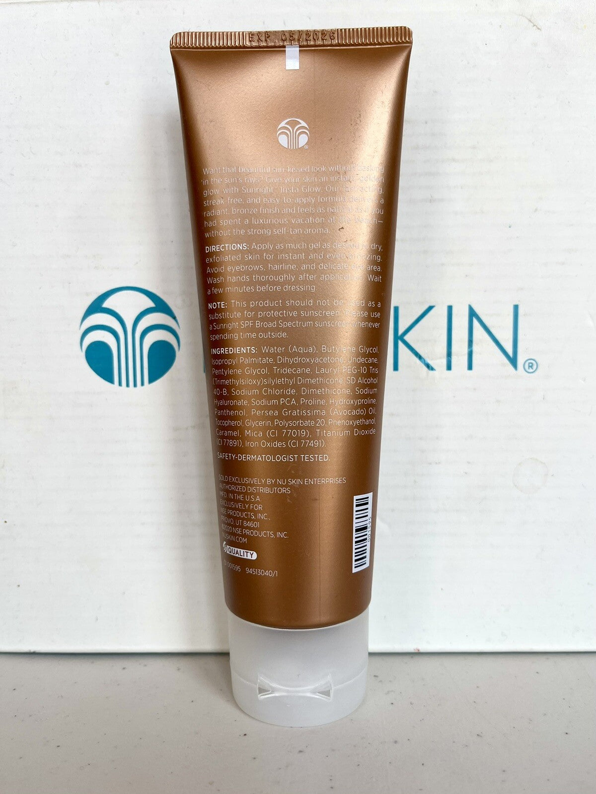 Nu Skin Sunright Insta Glow Sunless Tanning Lotion - Brand New Exp. 05/2027