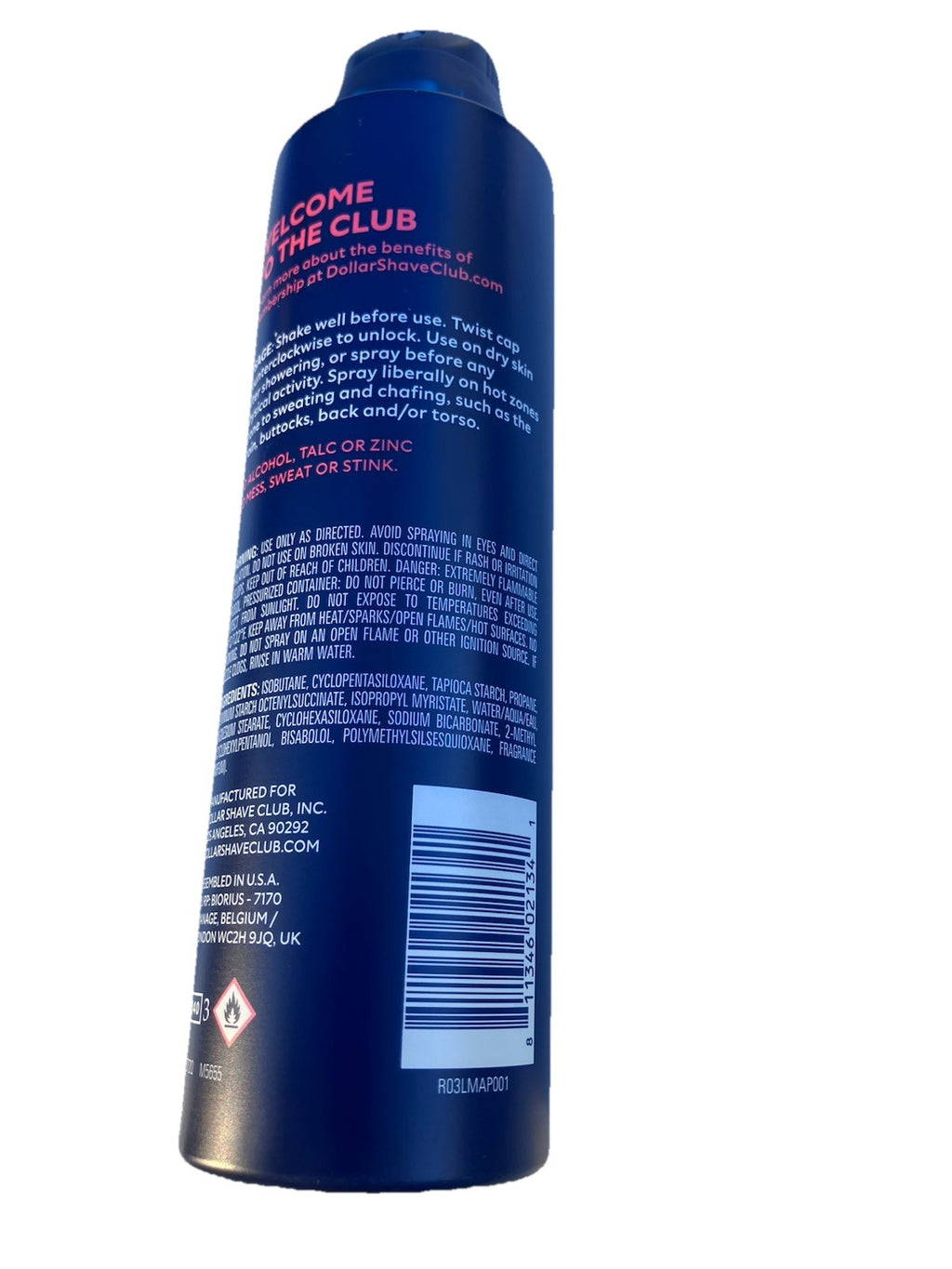 Moisture Absorbing & Anti-Chafing Spray - Minty Tingle 6oz for Athletes
