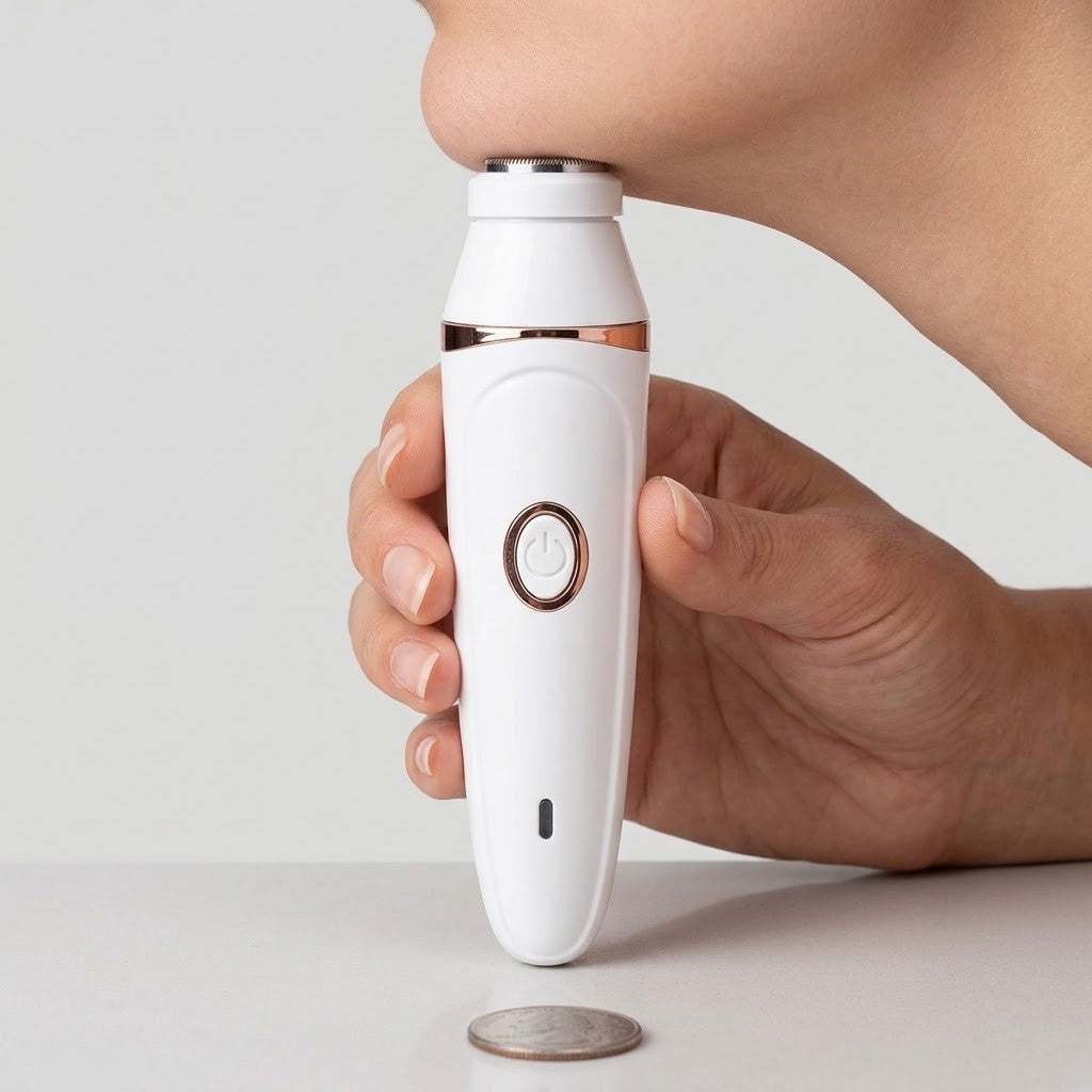 7-in-1 Facial Hair Remover & Face Razor Kit for Women - Painless Grooming