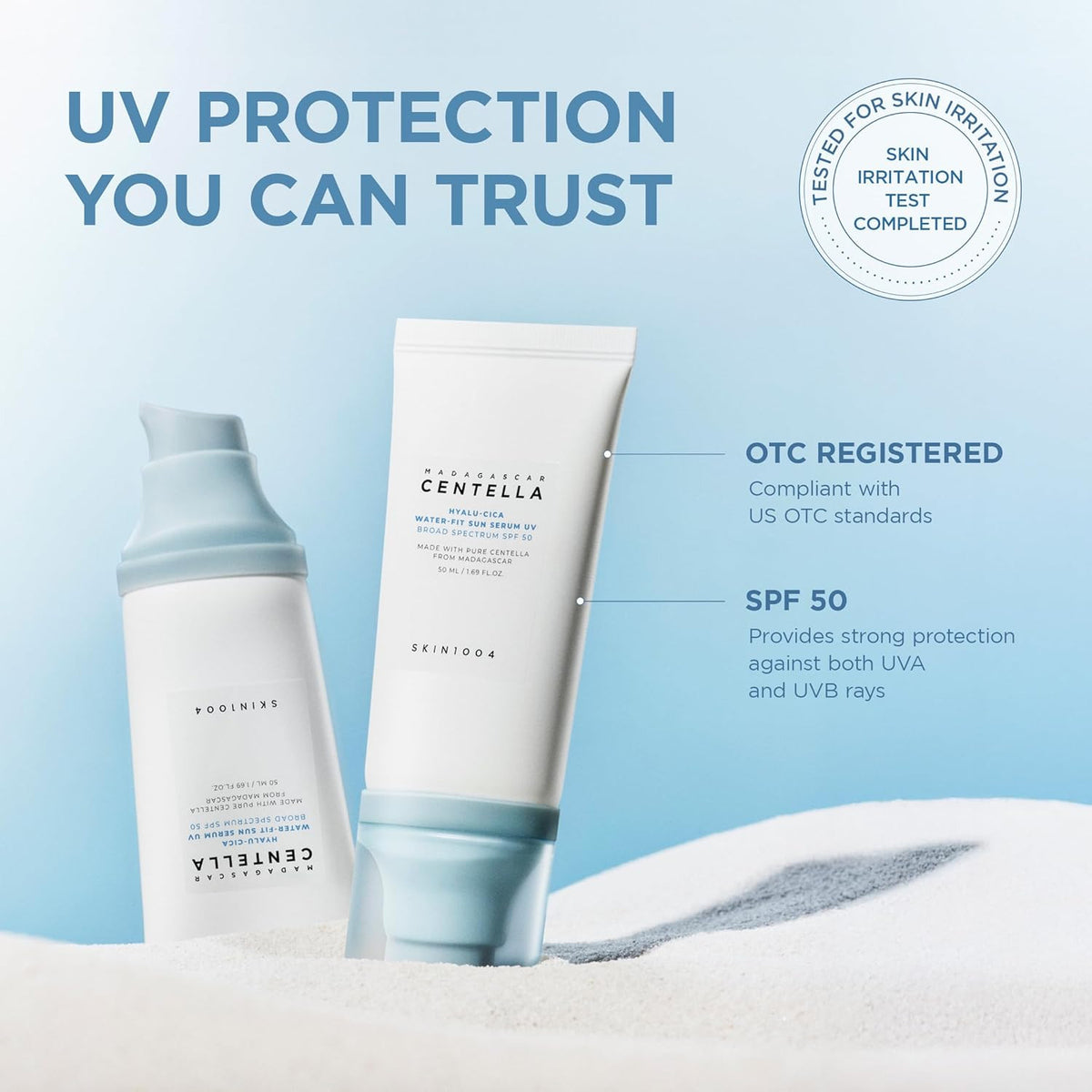 SPF 50 Water-Fit Sun Serum UV Sunscreen for Face & Body - 1.69 Fl Oz
