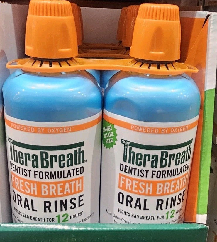 Oral Rinse with Icy Mint Flavor - 1L Bottle, Pack of 2
