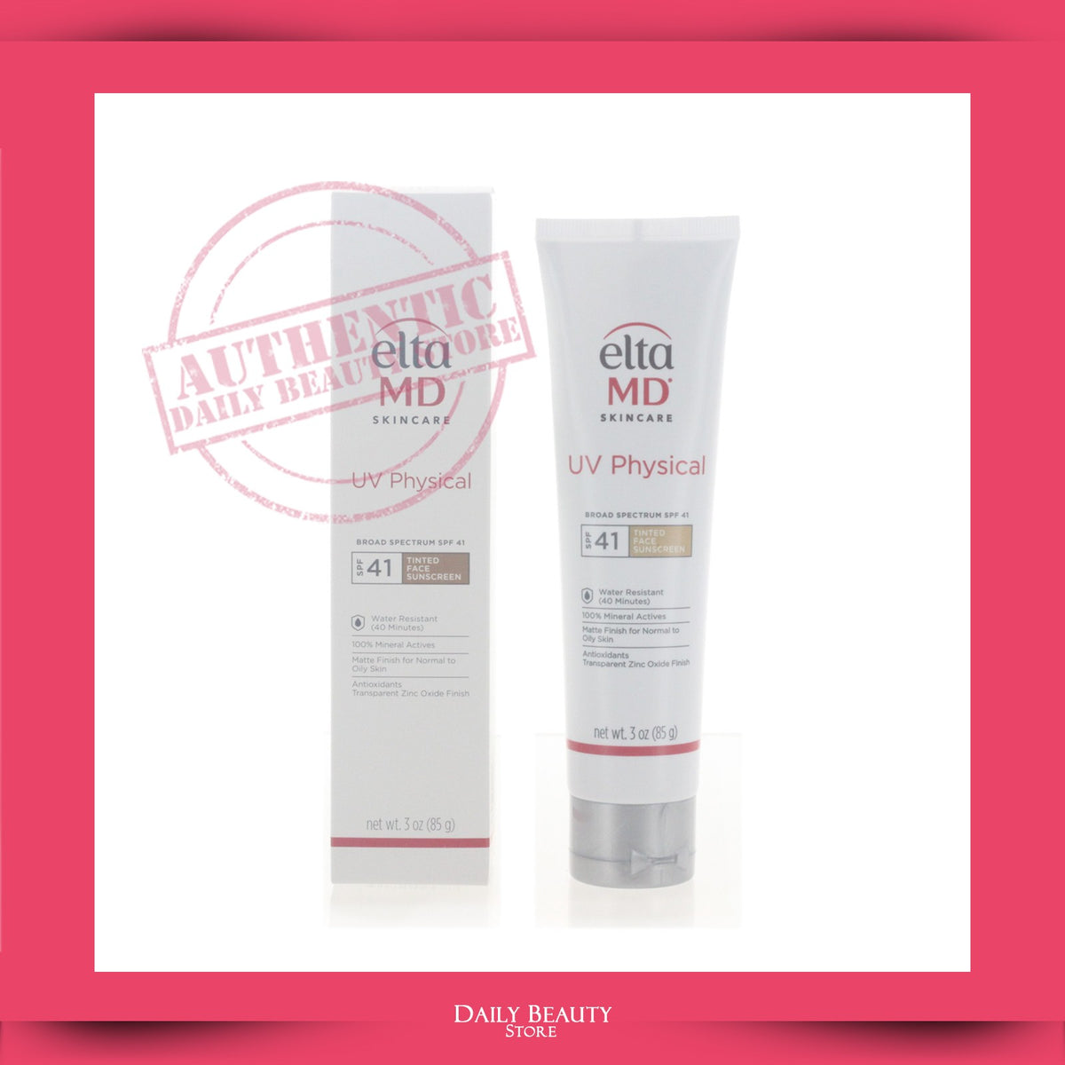 EltaMD UV Physical Tinted Broad Spectrum SPF41 Sunscreen 3oz