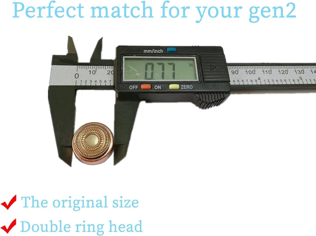 Facial Hair Remover Replacement Heads Gen 2 for Finishing Touch Flawless