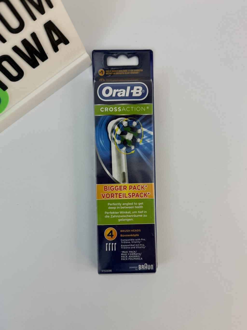 Oral-B Cross Action Replacement Toothbrush Heads Pack of 4