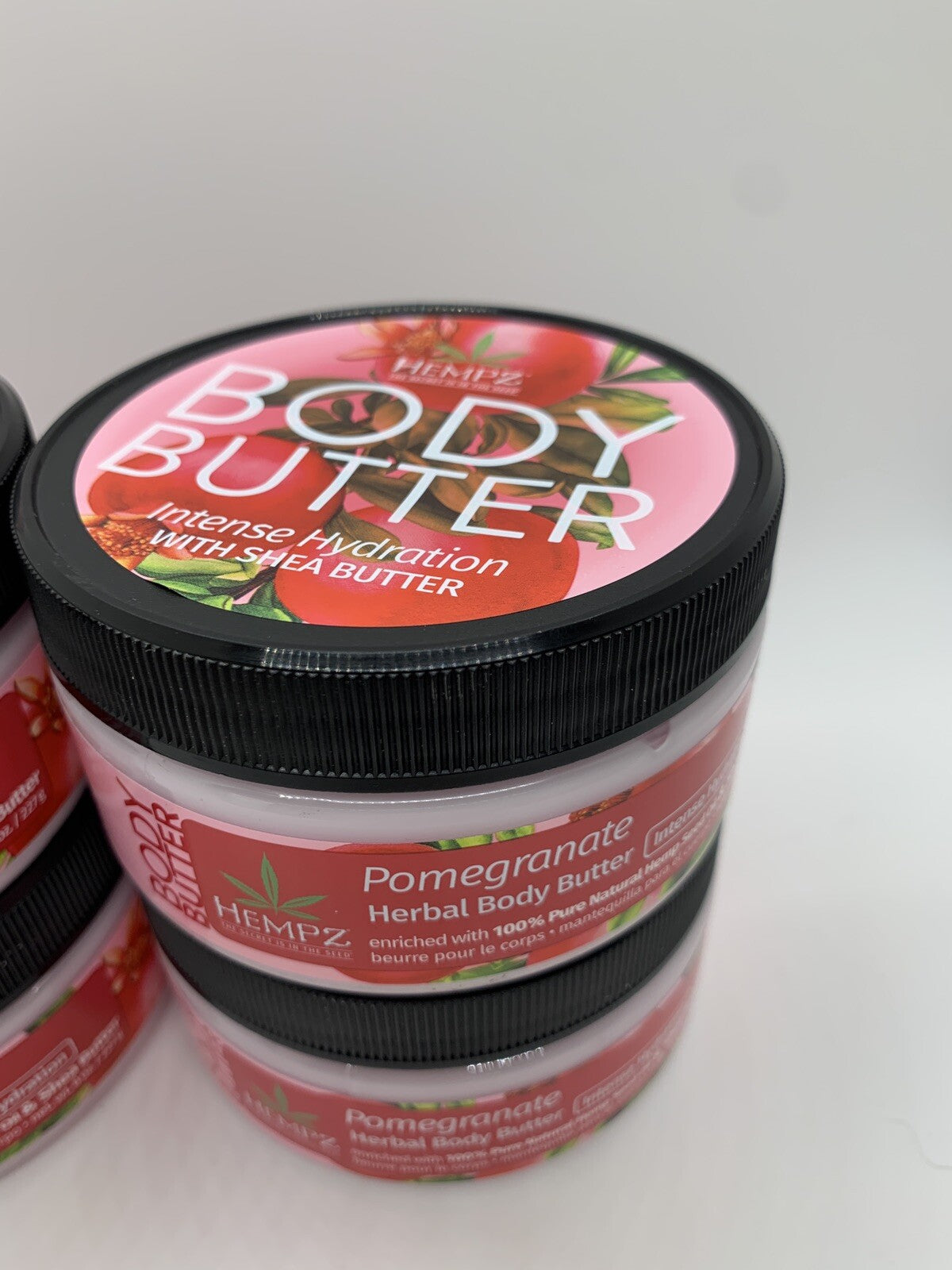 4 Pack Hempz Pomegranate Herbal Body Butter 8 oz - New
