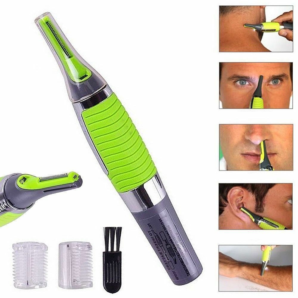 Men's Nose, Ear, Face & Neck Hair Trimmer with Comb Attachments