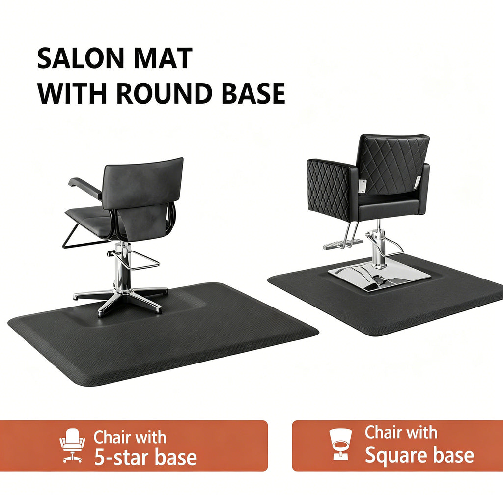 Premium Foam Salon Floor Mat with Beveled Edge - Anti-Fatigue Support for Barbers