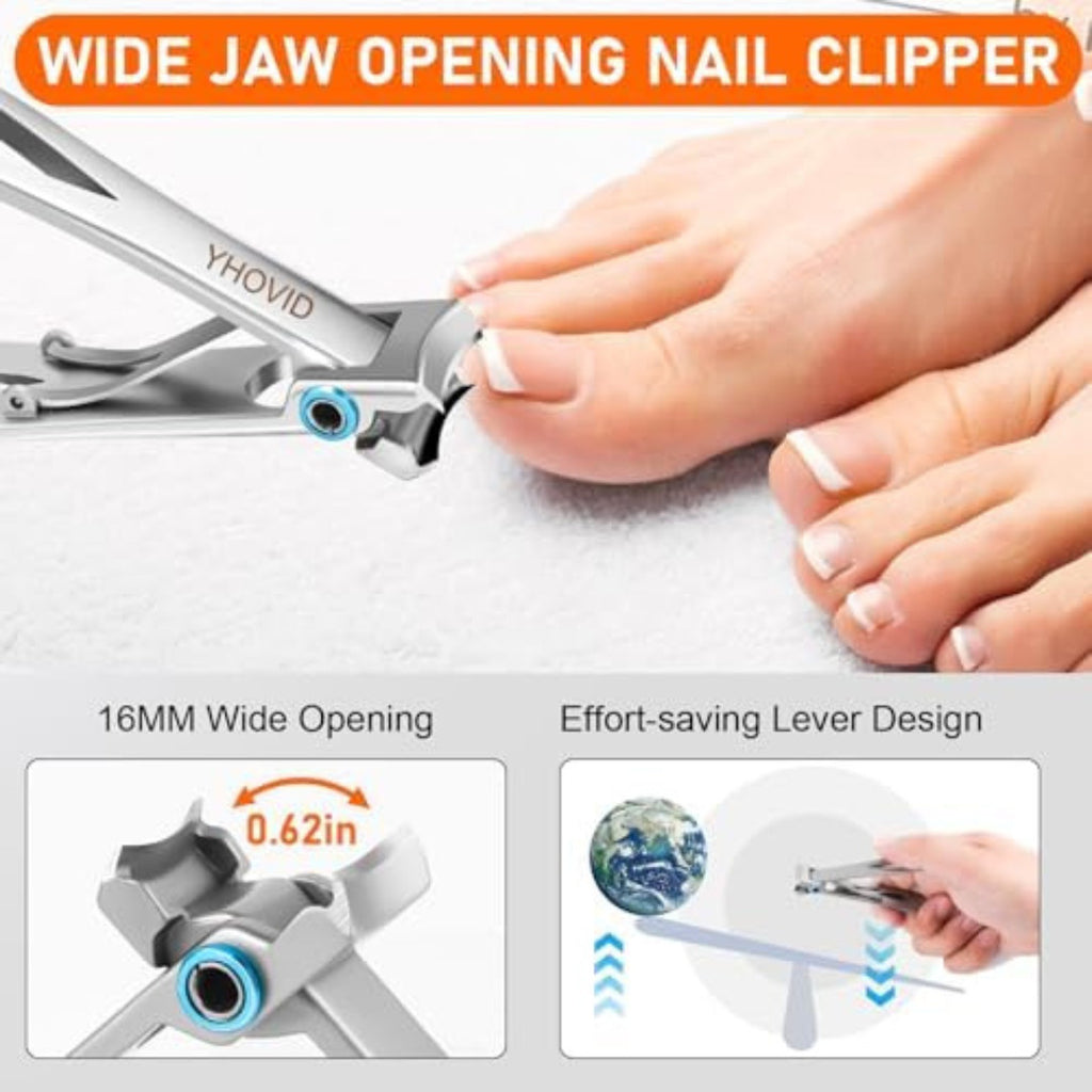 Heavy Duty Toenail Clippers for Seniors Thick Toenails Large Toe Nail Clippers Set