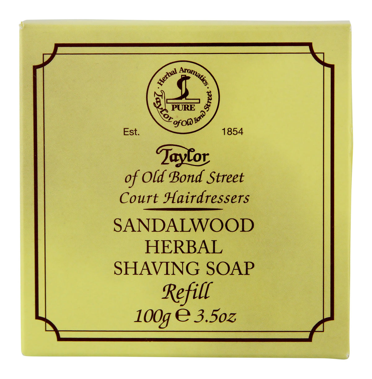 Shaving Soap Refill 100g for Classic Wet Shaving - Sandalwood Fragrance