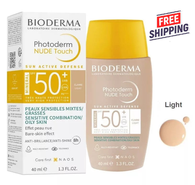 SPF50+ Mineral Sunscreen with Light Tint - Matte Finish, Water-Resistant, 40ml