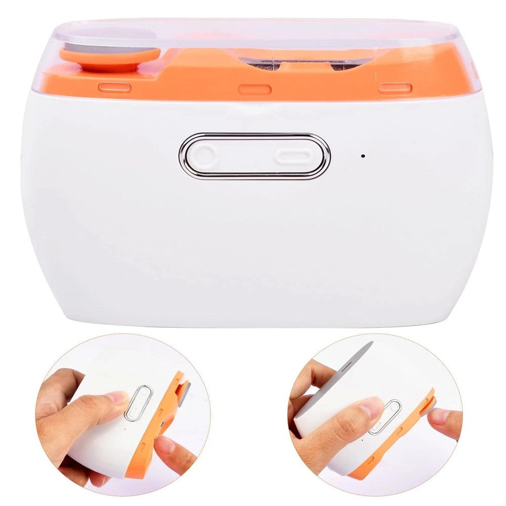 Electric Toe Nail Clippers for Thick Nails - Rechargeable Nail Trimmer with LED Light & Polishing