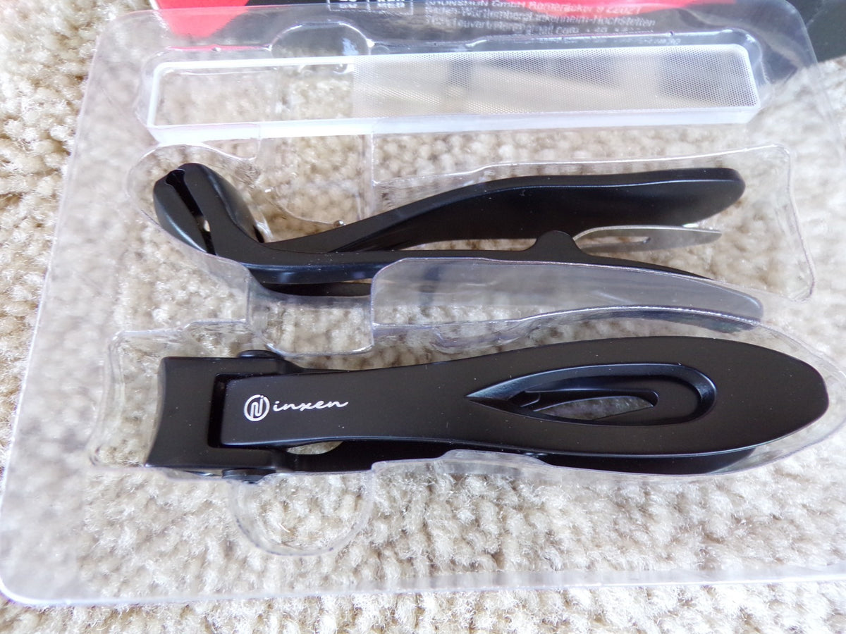 Toenail Clippers Set for Thick Nails - Seniors 3-Pack Black