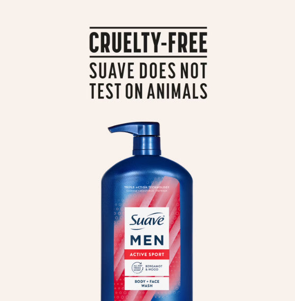 Men's 2-in-1 Body & Face Wash with Glycerin & Vitamin E - 30 Fl Oz
