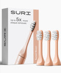 Recyclable Plant-Based Electric Toothbrush Heads with Tongue Scraper - 3 Pack