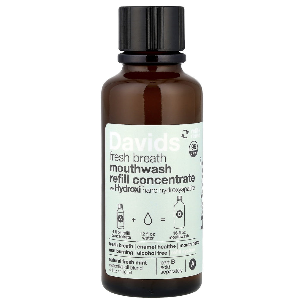 Natural Mint Mouthwash Refill Concentrate - Alcohol-Free, Enamel Health
