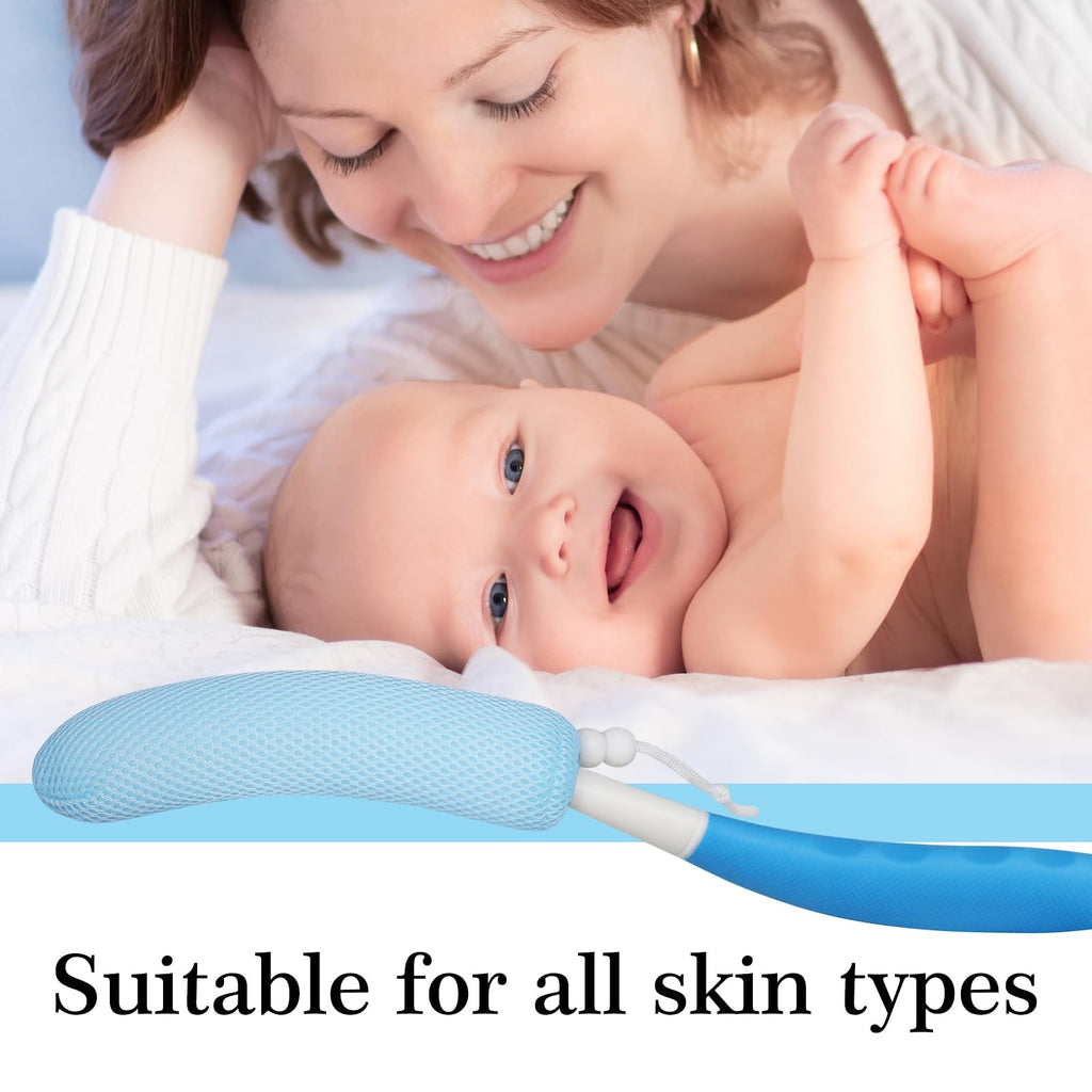 Long Handle Bath Brush Back Scrubber Non-Slip Shower Tool for Deep Cleansing